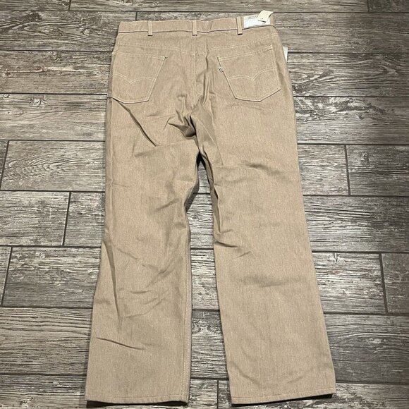 VTG NWT Levi’s Signature Action Jeans 38x29 Skosh More Room Cotton Blend Tan NWT - Picture 6 of 8